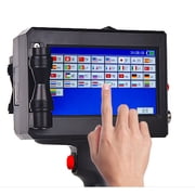 12.7mm Handheld Coding Machine, Multi-language System Portable, Barcode/QR Code Touch Screen Intelligent Inkjet