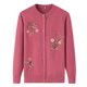 thumbnail image 2 of Ropa de primavera y otoño para mujeres de mediana edad, suéter de madre, suéter fino, cárdigan de mujer, abrigo de camisa pequeña de mediana edad y anciana, 2 of 3