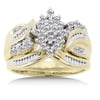 5/8 Carat Diamond Bridal Set in Yellow Gold
