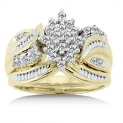 5/8 Carat Diamond Bridal Set in Yellow Gold