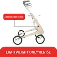 thumbnail image 4 of byACRE Carbon Ultralight Regular Rollator, 16.5In Seat Width, White Frame, 285-lb Capacity, Carbon Fiber, 4 of 6