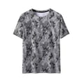 thumbnail image 4 of Hesxuno Mens Camo Short Sleeve Shirt Crewneck Slim Fit Workout T-Shirts Athletic Running Hiking Tops Stretchy Lightweight Tees Camouflage#6 XL, 4 of 4