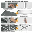 thumbnail image 3 of SANOPY 10' x 30' Heavy Duty Pop up Canopy with 6 Removable Sidewalls, Outdoor Waterproof & Party Wedding Gazebo with Roller Bag, 4 Sandbag, Gray, 3 of 10