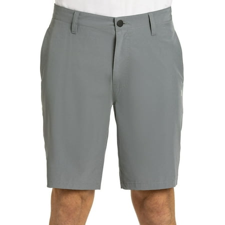 Hurley Hybrid Short Medium Grey Quick Dry Shorts Men s Inseam 9.5  Out-seam: 20  Hurley Branded Clip Label Hurley Branded Screen Print At Center Back Waistband Reflective Logo 92% Polyester 8% Spandex