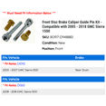 thumbnail image 2 of Front Disc Brake Caliper Guide Pin Kit - Compatible with 2005 - 2018 GMC Sierra 1500 2006 2007 2008 2009 2010 2011 2012 2013 2014 2015 2016 2017, 2 of 2