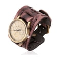 thumbnail image 2 of Qarigey Reloj de para hombre, reloj de de cuarzo de cuero a la moda, relojes de para marido, suministros de exhibición de tiempo para negocios Type7 NO7, 2 of 6