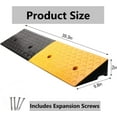 thumbnail image 2 of IAJXWI 2PCS Rubber Curb Ramp 2'' Rise Heavy Duty Driveway Ramps for Sidewalk Threshold Ramp for Loading Dock Sidewalk Car Scooter Bike Motorcycle, 39'' (L) x 10'' (W) x 2'' (H), 2 of 9