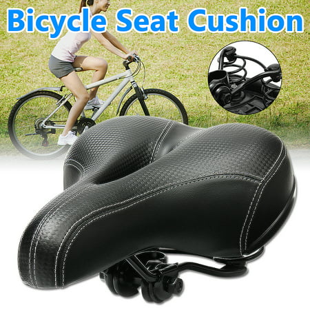 Soft Breathable Bike Saddle Seat Cushion Wide Big Bum Sprung Men Bike Bicycle Cushion Soft Comfort Saddle