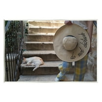 Stupell Industries Do Not Disturb Cat Animals & Insects Photography Unframed Art Print Wall Art, 19 x 13