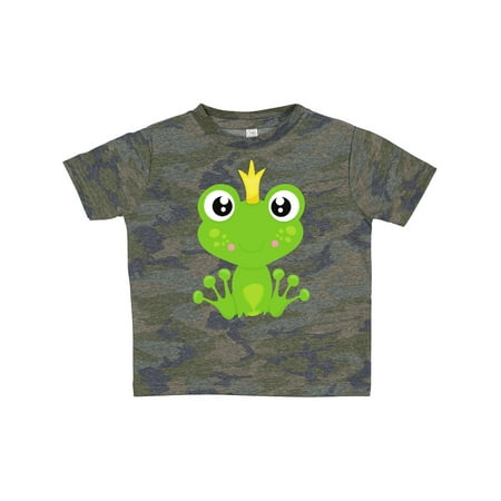 

Inktastic Cute Frog Green Frog Frog Prince Crown Gift Toddler Boy or Toddler Girl T-Shirt