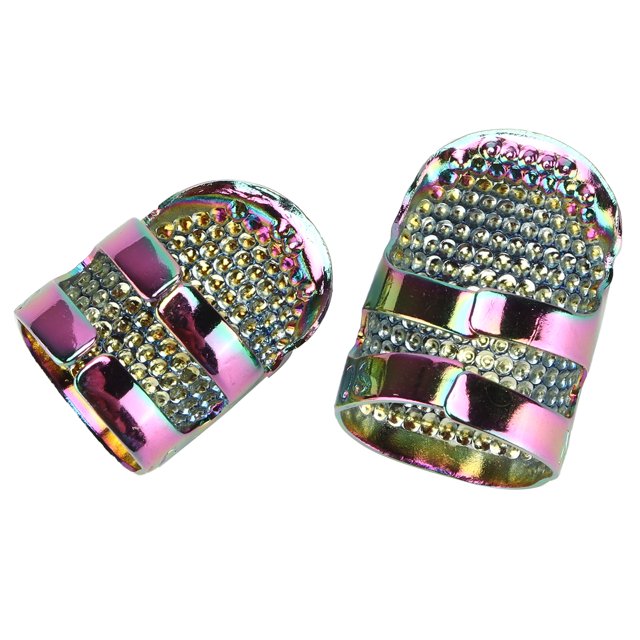 LHCER Sewing Thimble Thimble Metal Retro Sewing Thimbles Adjustable Finger Protector DIY Quilting Tools For Embroidery Needlework