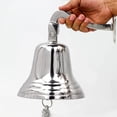 thumbnail image 6 of 7" Polished Aluminum Dinner Bell - Nautical Ship Décor, 6 of 6