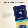 thumbnail image 3 of DOMA Millet 7.04lb (4x1.76lb) - Gluten-Free Whole Grain Superfood, Great for Grain Bowl, Hot Cereal, Porridge, Salads, Side Dishes, Puddings, Non-GMO, 3 of 7