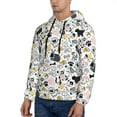 thumbnail image 3 of Wukai Puppy Print Men Hoodies Fleece Sweatshirts Long Sleeve Sweaters Pullover Fall Outfits Winter Clothes-3X-Large, 3 of 7