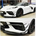thumbnail image 2 of C8 Carbon Fiber Front Bumper Air Vent Canards Fins For Chevrolet Corvette C8 2020-2023 Real Carbon Fiber Front Splitters Front Intake Grill Inserts, 2 of 7