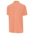 thumbnail image 3 of Men's Antigua Orange/White Miami Dolphins Twine Performance Polo, 3 of 3