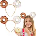 thumbnail image 1 of wonima44 Lyrow 2 Pcs Donut Headband Donut Costume Party Decorations Food Hat Doughnut Dress up Accessories Headband for Holiday Masquerade Costume Party Favors, 1 of 1