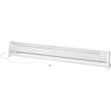 Cadet 49in. Plug-in Electric Baseboard Heater with Thermostat, 120V ...