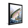 thumbnail image 3 of Rainbow Trout Professionally Framed Art Print from Watercolor by Artist Dave Bartholet Framed Art Size: 20" x 26", 3 of 5