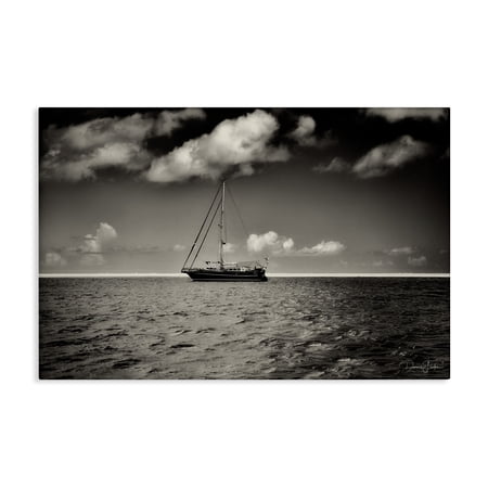 Stupell Industries Clouds Over Big Ship Landscape Photography Gallery Wrapped Canvas Art Print Wall Art 30 x 20