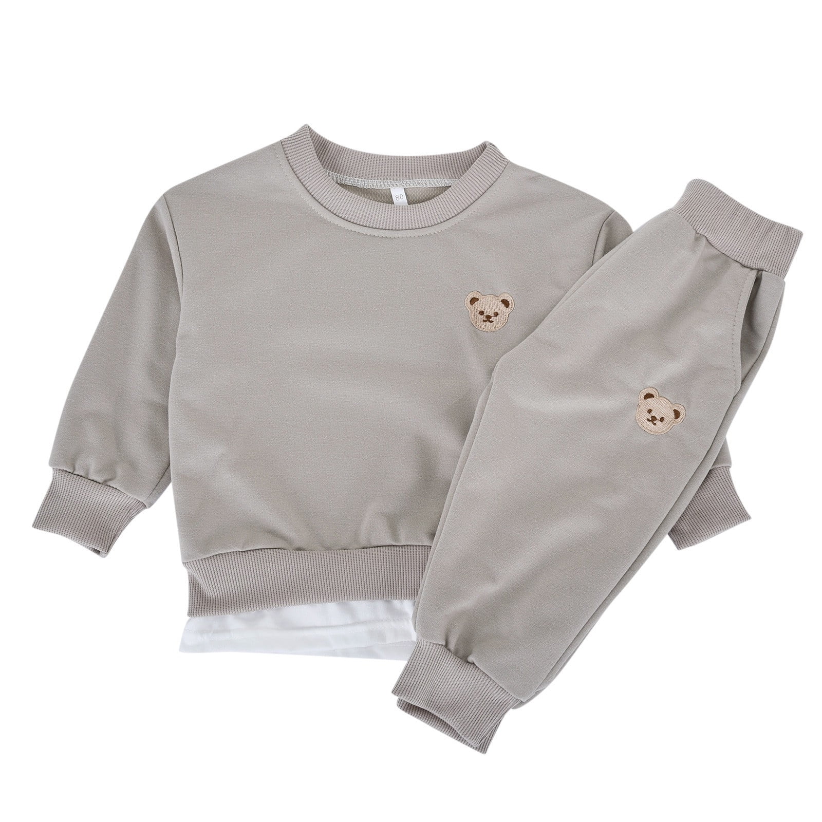 Ensemble Vêtements D'hiver Bébé Fille - Sweat-shirt + Pantalon De Jogging 2 Pièces - Taille 2-3 Ans - Violet - 7