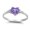 Purple, variant on Women's Heart Shaped Ring with Zircon Inlaid Silver Plated Copper Fashion Jewelry Holiday Gift for Her Individually