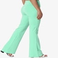thumbnail image 4 of Pantalon de Yoga Décontracté pour Femmes Grande Taille, Basique, Taille Repliable, Confortable, en Coton Extensible, Coupe Bootcut, 4 of 7