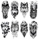 thumbnail image 2 of Juego de Pegatinas Desechables Tatuajes Falsos Impermeables Cgtredaw 114x210mm 8 Uds, 2 of 9