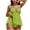 Green, variant on Women 2 Piece Swimsuits Boho Shell Beaded Halter Swimwear Bubble Textured Bathing Suits Beach Summer Fashion (XL, Black)