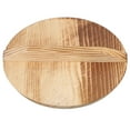 thumbnail image 3 of OATIPHO Khaki Wood Wok Cover Wooden Lid Anti Oil Splashing Pot Cover for Home Kitchen, 3 of 8