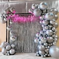 thumbnail image 5 of 105pcs Metallic Silver Balloons 12inch Party Latex Balloons for Birthday Graduation Baby Shower Wedding Anniversary New Year Party Decorations, 5 of 15