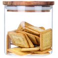 thumbnail image 1 of Bocal en Verre Borosilicaté Hermétique pour Cuisine, Bocal de Rangement Alimentaire, Réservoir de Rangement en Verre, 1 of 10