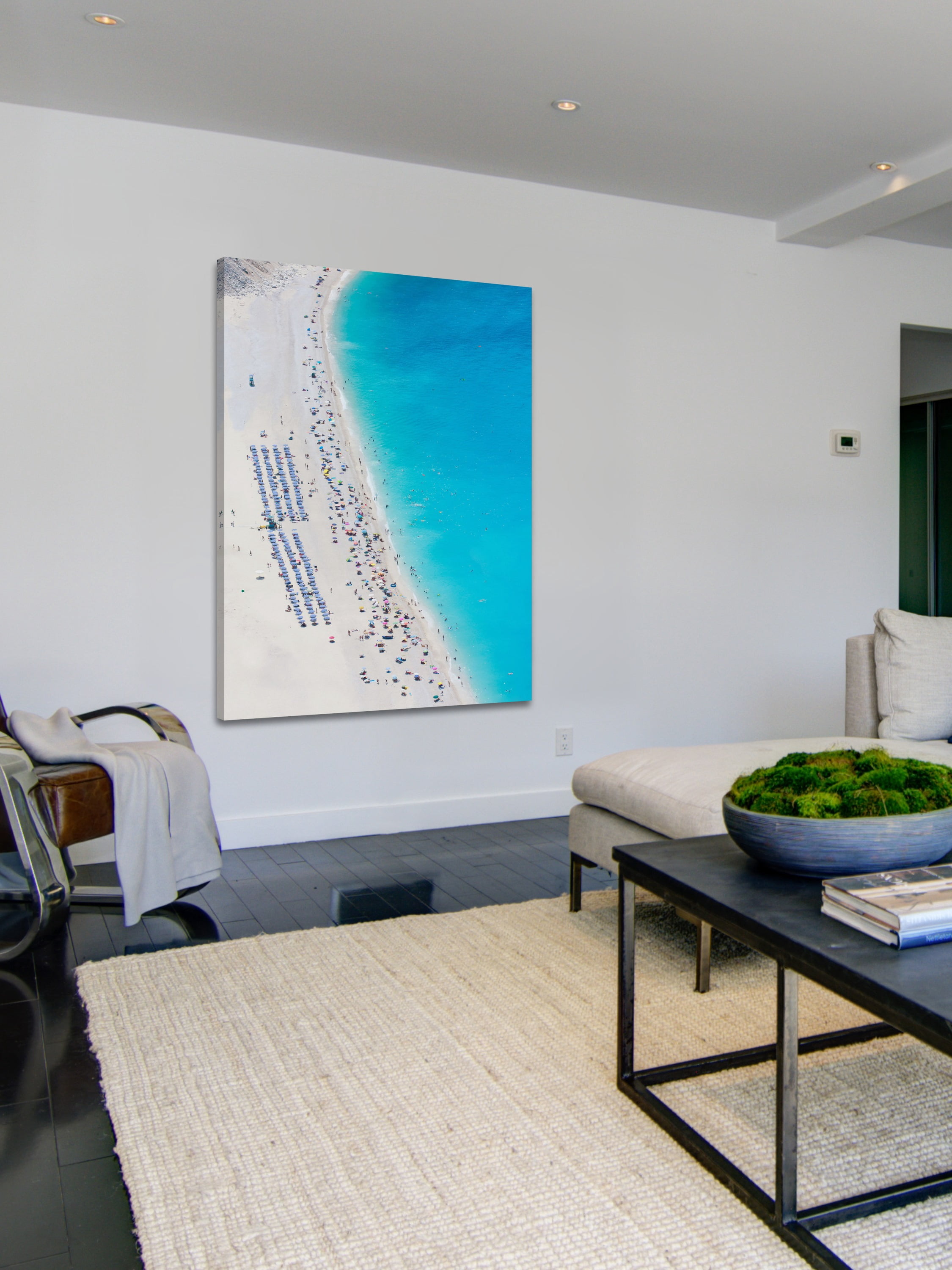 "Beach Gathering" Painting Print on Wrapped Canvas