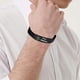 thumbnail image 5 of Pulsera de información médica de silicona y acero titanio para diabetes tipo 1, 5 of 5