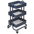 thumbnail image 1 of Early Childhood Resources ELR-20701-NV 3-Tier Utility Rolling Cart, Navy, 1 of 1
