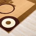 thumbnail image 5 of AllStar Brown Area Rug. Contemporary. Abstract. Traditional. Geometric. Formal. Shapes. Squares. Circles (7' 7" x 10' 6"), 5 of 7