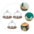 3 Sets Mini Dessert Plate Japanese Dessert Display Plate Cupcake Tray