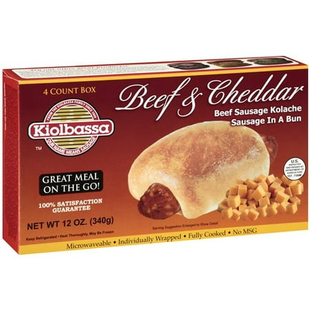 Kiolbassa Beef And Cheddar Kolache, 12 oz