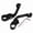 Black, variant on Motorcycle 1.25" Adjustable Highway Long Angled Foot Pegs Mount For Harley Touring Dyna