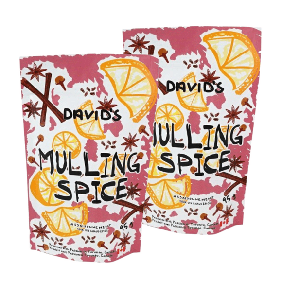 David’s Traditional Mulling Spice Blend – 2 x 130g | Whole Spice Mix for Cider, Wine, or Holiday Baking