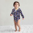 thumbnail image 4 of Xecao Colorful Jellyfish Print Baby unisex-baby Cotton Long-sleeve Bodysuits-2 Years, 4 of 6