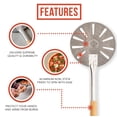 thumbnail image 3 of Chef Pomodoro Aluminum Pizza Peel with Detachable Pine Wood Handle 7-Inch, 3 of 4