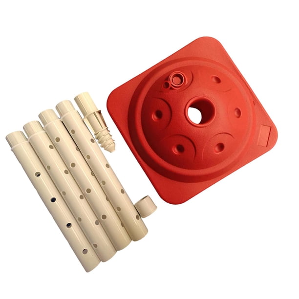 Soporte para globos con altura ajustable y para celebrar el día de San Valentín Rojo