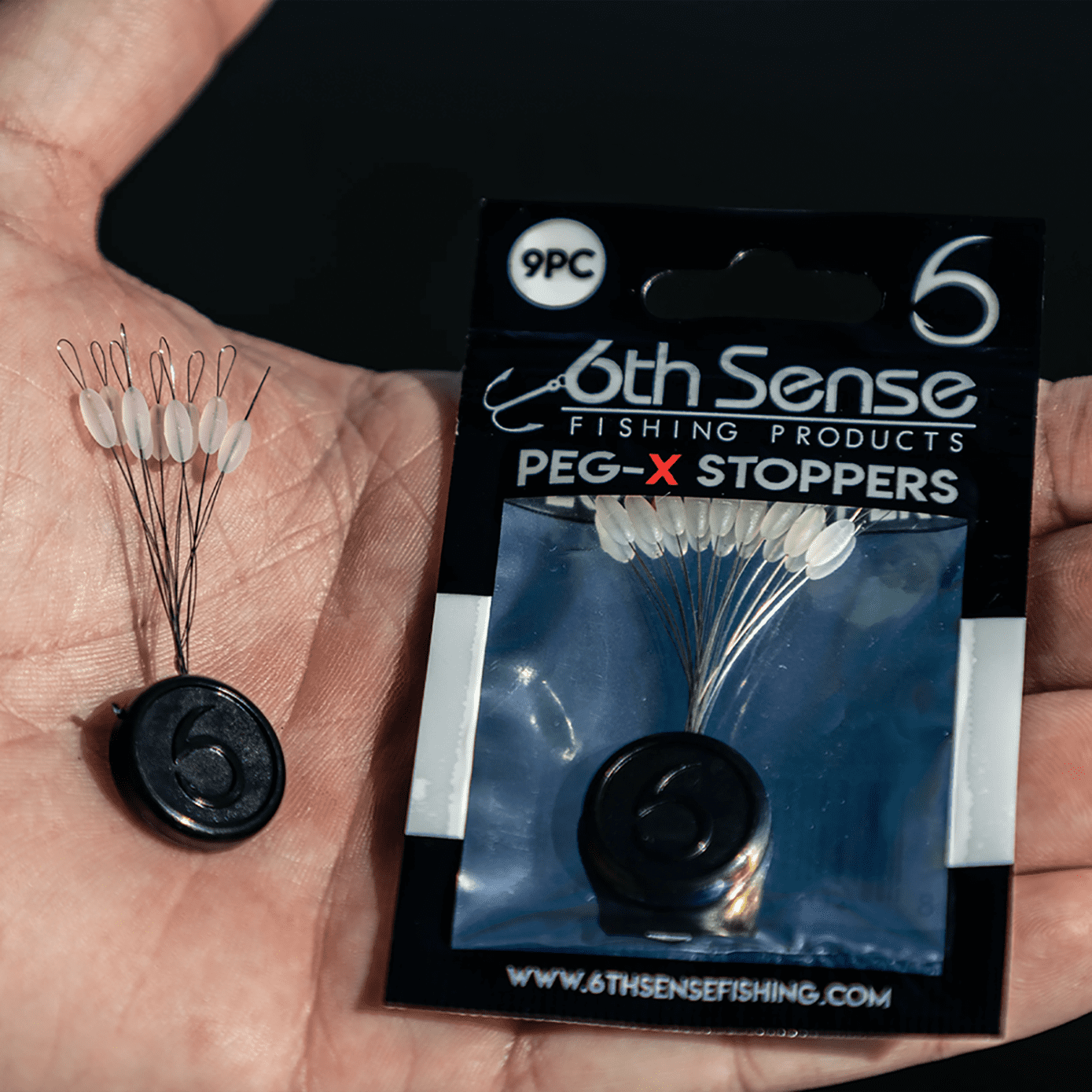 (3 pack) 6th Sense – Peg-X Weight Stoppers, Adjustable Line Pegs for Flipping & Finesse Rigs (9/pk)