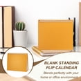 thumbnail image 5 of Uxcell 4 Pack Blank Desk Calendar Base, Flip Calendar Standing 8.3 x 6.7" Pearl Paper Small Desk Calendar for DIY Home Office Desktop Accessory Decor Monthly Planner, White, 5 of 6