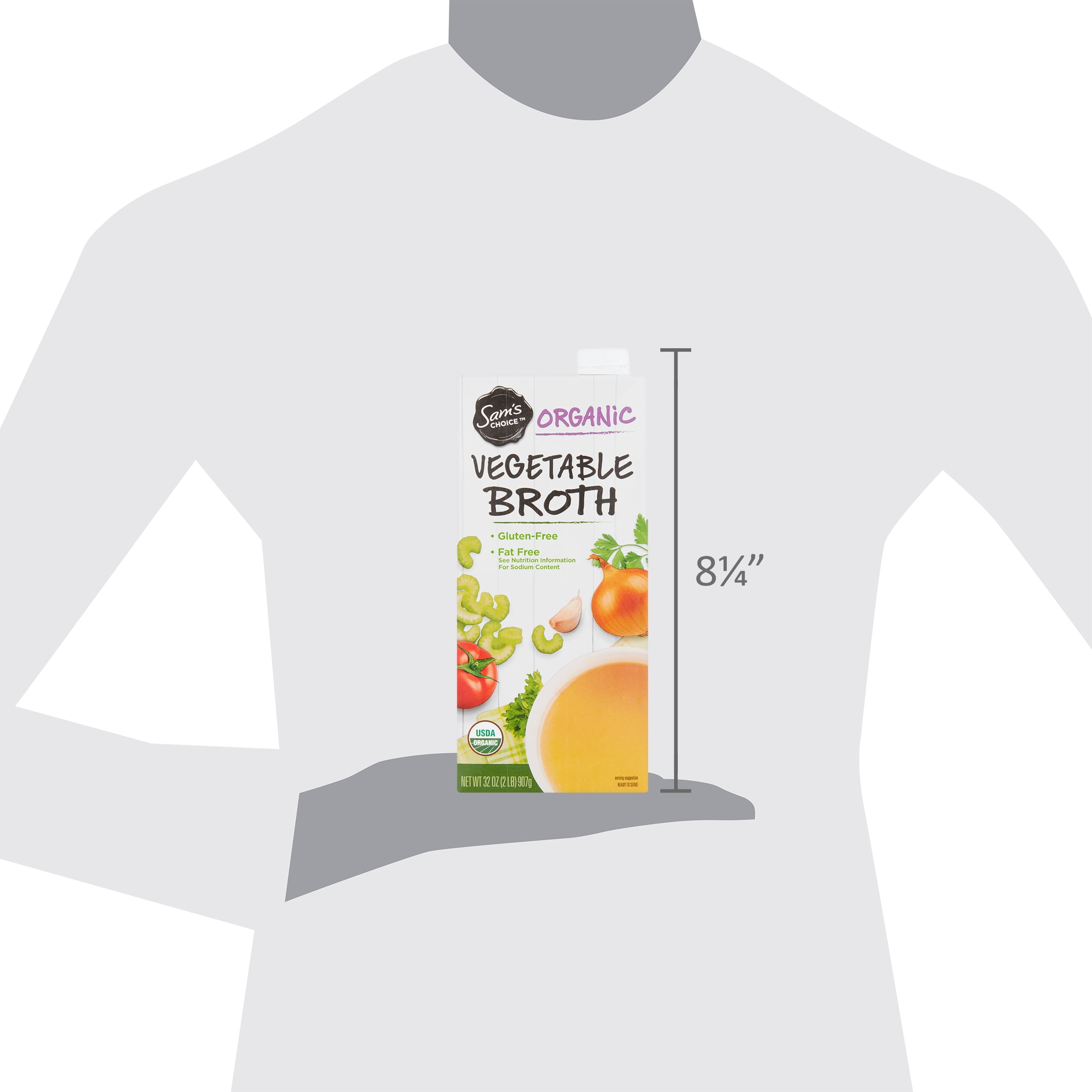 Sam's Choice Organic Vegetable Broth, 32 oz (Shelf-Stable)