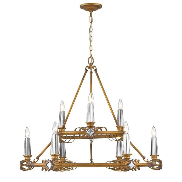 Lustre Signet 9 Clair en Or Royal