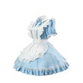 thumbnail image 4 of Levmjia Women Maid Costume Set Short Sleeve Dress Bow Tie Soft Cute Fashion Outfit Halloween Theme Party Carnival Holiday Themed, 4 of 9