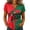 Dark Blue, variant on Women's Summer Tops 2026 Soccer Cup V Neck Short Sleeve Fan Wear USA Soccer Jersey American Flag Football Graphic Tees Green S