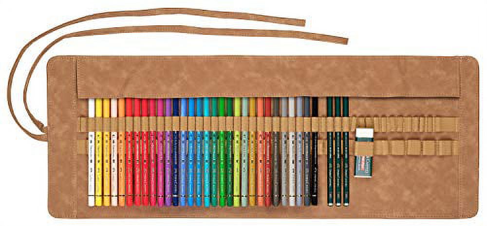 Faber-Castell Polychromos Colored Pencils Pencil Roll 30 Color Set 110030// Wood